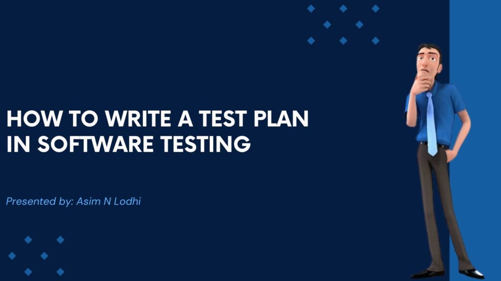 write a test plan for software testing